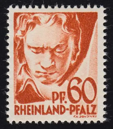 Rheinland-Pfalz 12yv III Freimarke 60 Pf. **