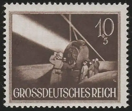 878y Heldengedenktag Scheinwerfer 10 Pf, postfrisch **