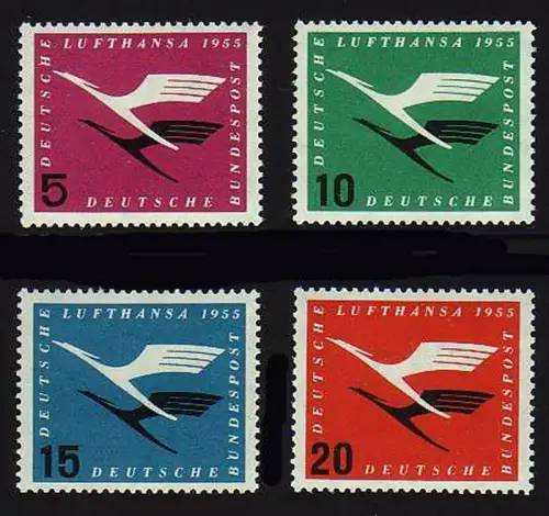 205-208 Lufthansa - Satz postfrisch **