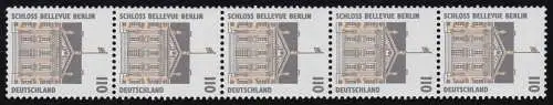 1935 SWK 110 Pf Bellevue 500er-Rolle, 5er-Streifen + Nr. **