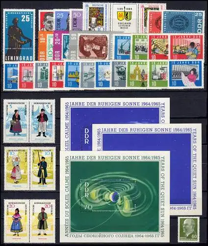 1004-1083 DDR-Jahrgang 1964 komplett, postfrisch ** / MNH