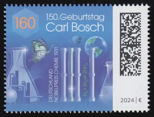 3848 Carl Bosch, Chemiker / Techniker, postfrisch **