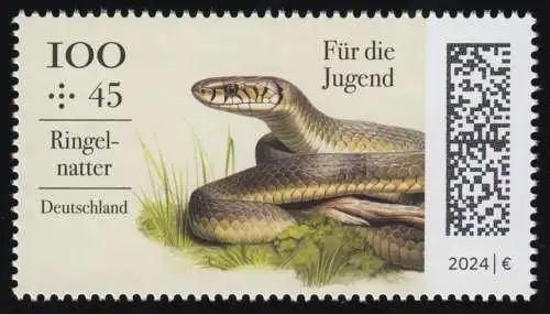 3845 Reptilien Ringelnatter, postfrisch **