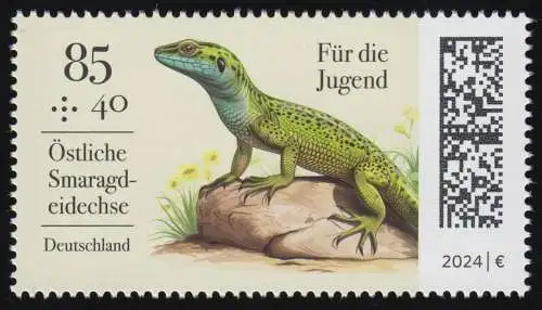 3844 Reptilien Smaragdeidechse, postfrisch **