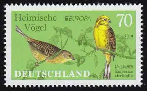 3463 EUROPA Heimische Vögel - Goldammer, **