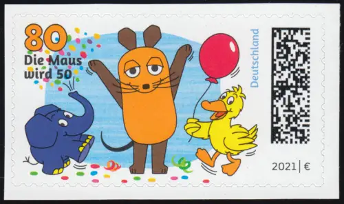 3597II Die Sendung mit der Maus, selbstklebend aus FB 105II, ** postfrisch