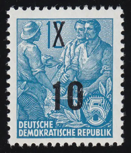 437Ig XI Fünfjahrplan 10 auf 12 Pf Wz.2 XI, postfrisch **