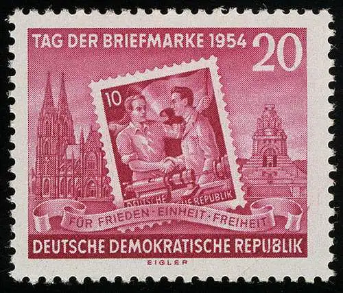 445A XI Tag der Briefmarke, gezähnt, Wz.2 XI, postfrisch **