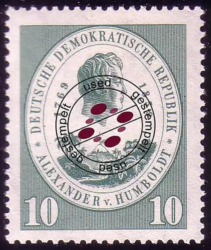 684 Alexander von Humboldt 10 Pf O