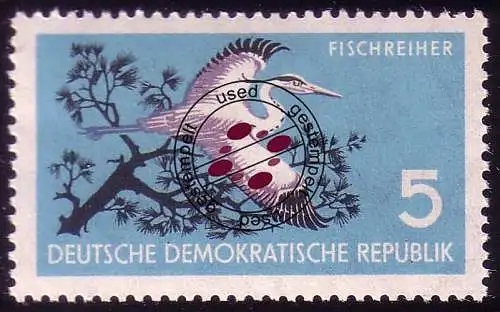 688 Naturschutz Fischreiher 5 Pf O