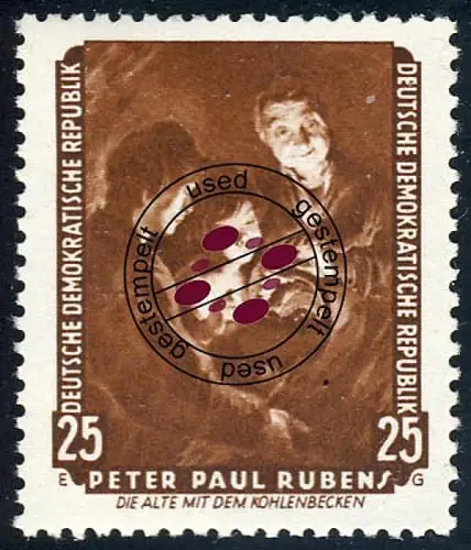 696 Dresdener Gemäldegalerie 25 Pf, gestempelt O