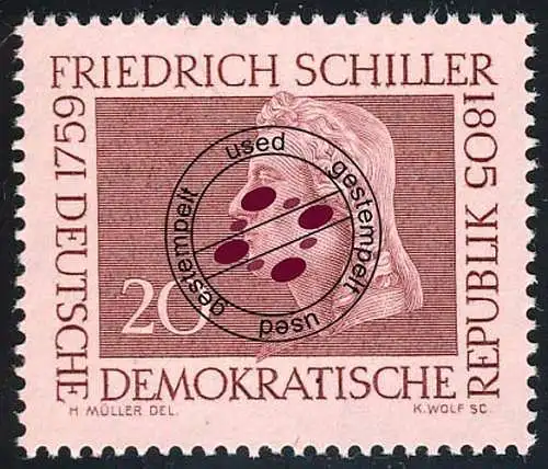 734 Friedrich Schiller 20 Pf O