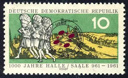 833 1000 Jahre Halle/Saale 10 Pf O