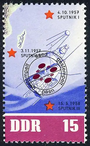 928 Sowj. Weltraumflüge Sputnik 15 Pf O