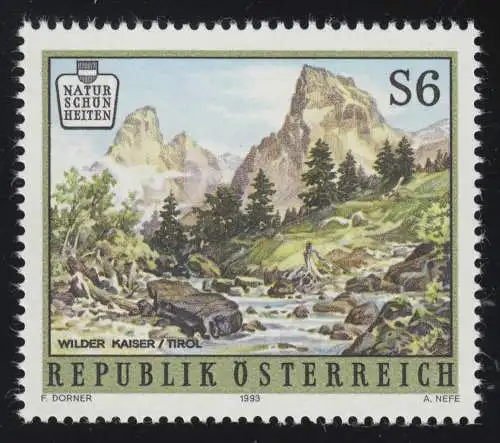 2089 Naturschönheiten Österreichs: Wilder Kaiser, 6 S, postfrisch **