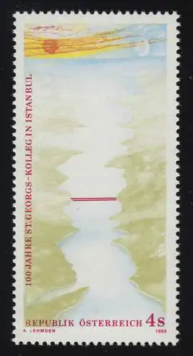 1725 100 Jahre Sankt-Georgs-Kolleg, Istanbul, Bosporus, 4 S, postfrisch **