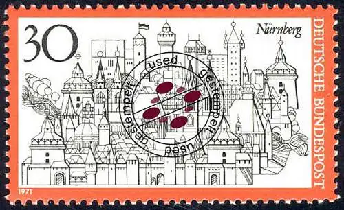 678 Tourisme de Nuremberg, cachet O