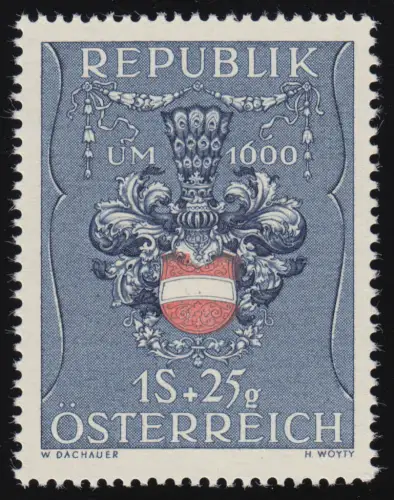 939 Kriegsgefangenenfürsorge, Wappen (um 1600), 1 S + 25 g, postfrisch **