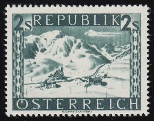 768I Landschaften 2 S, St. Christoph am Arlberg /Tirol, postfrisch **