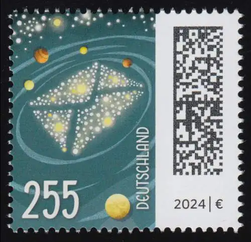 3806 Welt der Briefe Briefgalaxie 255 Pf., postfrisch **/MNH