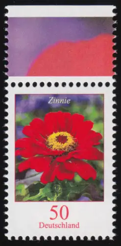 3535 Blume Zinnie 50 Cent aus Bogen, postfrisch **