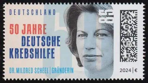 3853 Deutsche Krebshilfe - Dr. Mildred Scheel, postfrisch **