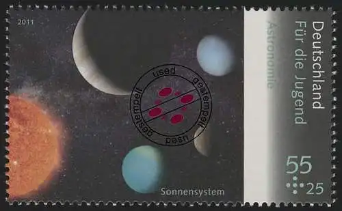 2885 Jugend Astronomie Sonnensystem [rechts], gestempelt O