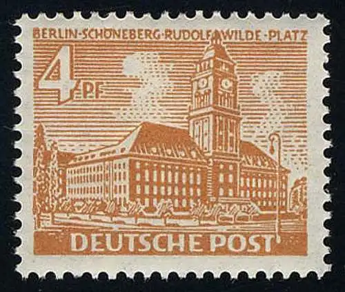 43 Berliner Bauten 4 Pf, postfrisch **