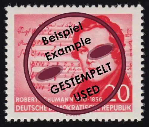 529 Robert Schumann 20 Pf, gestempelt O