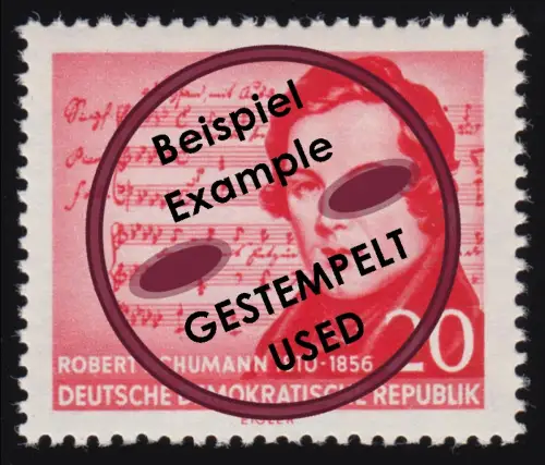529 Robert Schumann 20 Pf, gestempelt O