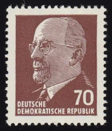 938 Xx I Walter Ulbricht 70 Pf, Wz.3 X, **