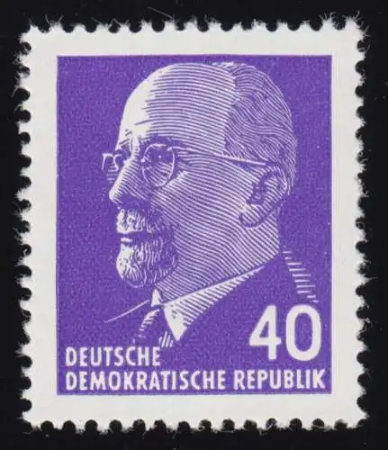 936 Xy II Walter Ulbricht 40 Pf, Wz.3 X, **