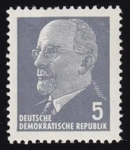 845 Xx IB Walter Ulbricht 5 Pf Wz.3 X, **