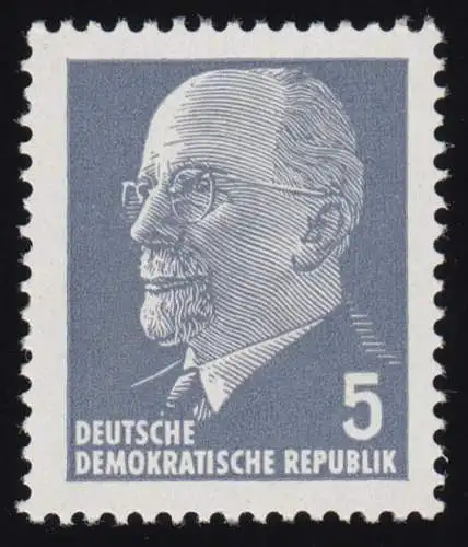 845 Xx IA1 Walter Ulbricht 5 Pf Wz.3 X, **