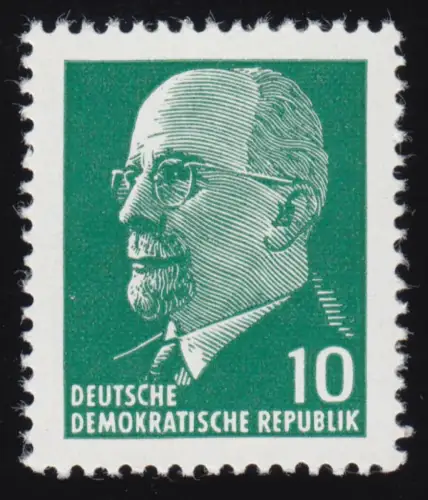 846 Xy II Walter Ulbricht 10 Pf Wz.3 X, **