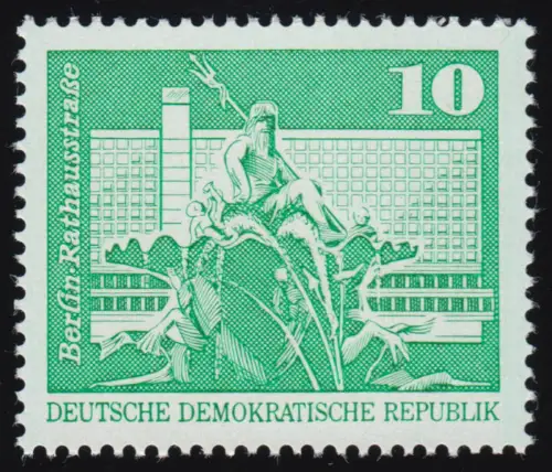 1843 Ia Construction RDA Grand format 10 Pf, Type IA, frais de port **