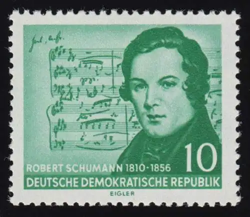 541 XI Robert Schumann 10 Pf Wz.2 XI **