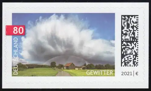 3617 Événements célestes: orage, film neutre, 10 timbres individuels frais de port **