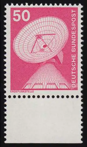 851 Ind.u.Technique 50 Pf ALTE Fluo, sous-rand ** frais de port