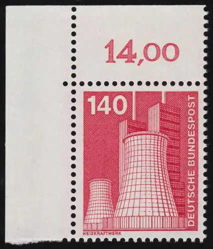 856 Ind.u.Technique 140 PF ALTE Fluo, coin ol ** post-fraîchissement