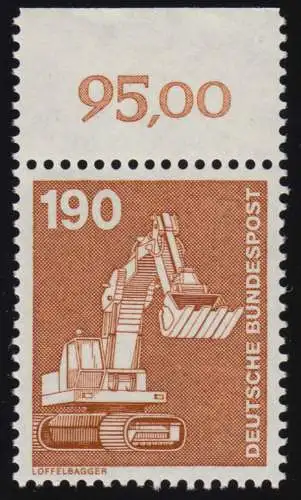 1136 Ind.u.Technik 190 Pf Oberrand ** postfrisch