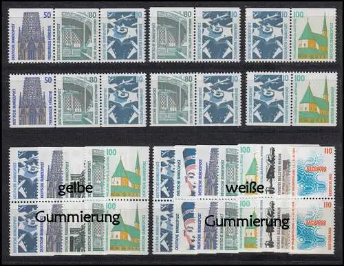 ZD-Set aus MH SWK (DM-Zeit) 55 ZD incl. u/v und C/D, postfrisch ** komplett