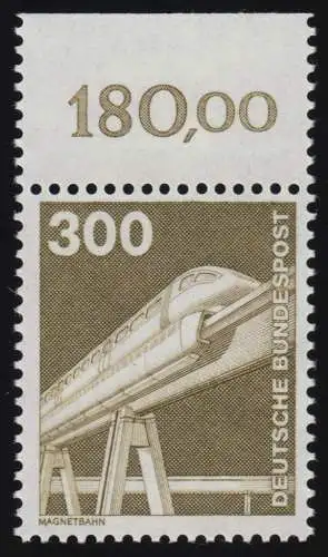 1138 Ind.u.Technik 300 Pf Oberrand ** postfrisch