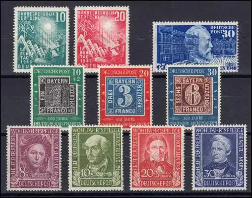 111-120 ans de l'Etat 1949 (10 valeurs) complet, frais de port **