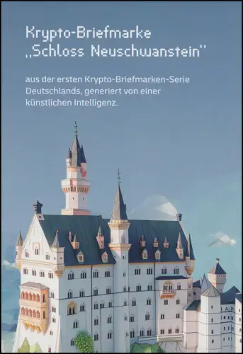 130c Markenheftchen BLAU mit 3860 Schloss Neuschwanstein, orig. postfrisch **