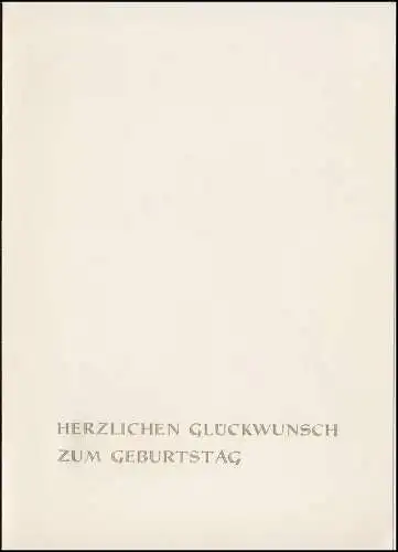 Carte d'art du ministre et Engels, Supplément Félicitations 7.2.1971 Schulze