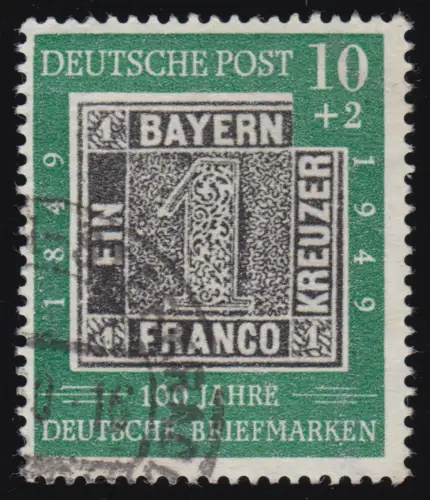 113 100 Jahre Briefmarken 10 Pf O gestempelt