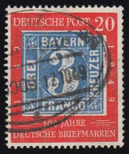 114 100 Jahre Briefmarken 20 Pf O gestempelt