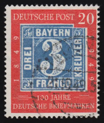 114 100 Jahre Briefmarken 20 Pf O gestempelt