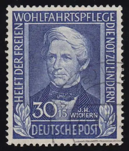 120 Johann Hinrich Wichern 30+15 Pf O gestempelt